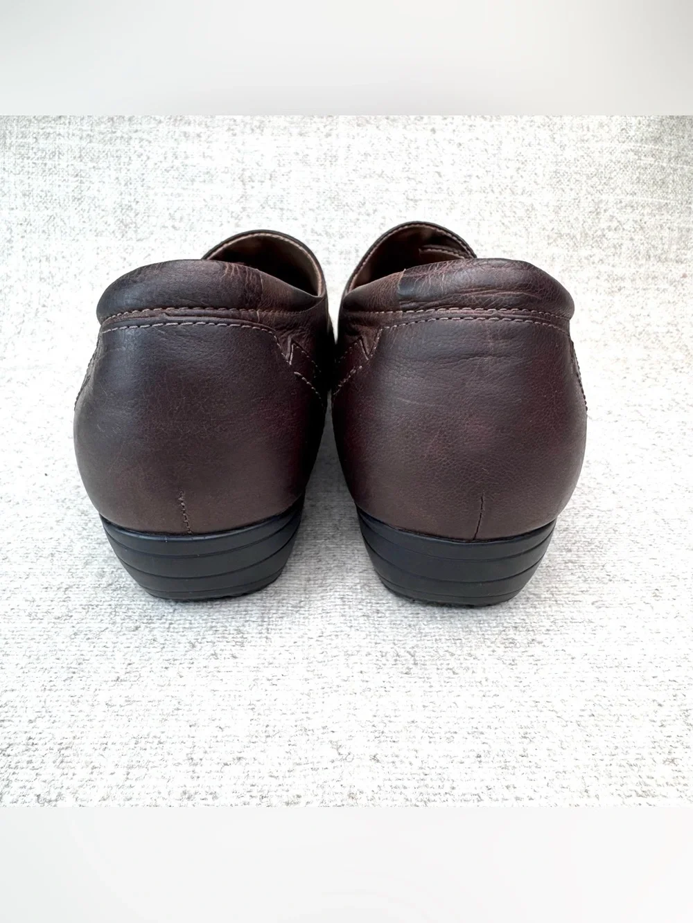Dansko Franny dark Brown Leather Slip-On Flats comfort loafers sz‎ 10-10.5, 41